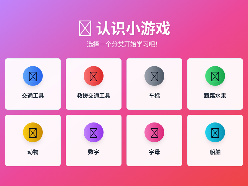 认识小游戏
