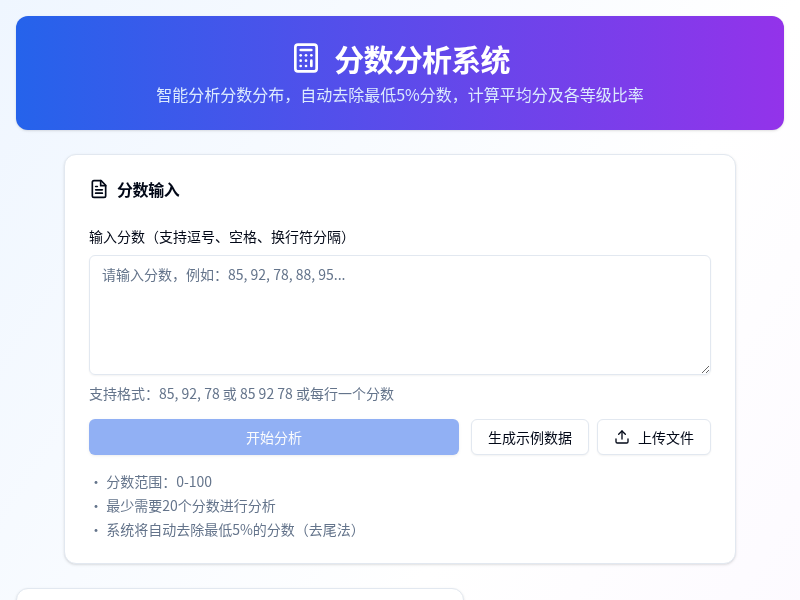 分数分析系统