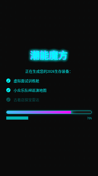 潮能魔方 - 未来赛博风H5应用