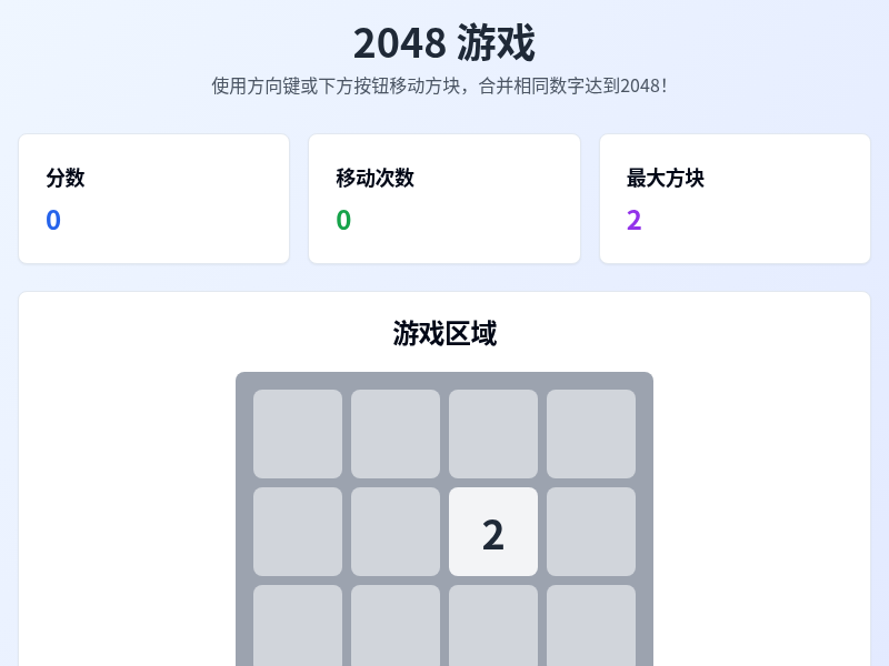 2048（全球排行榜）