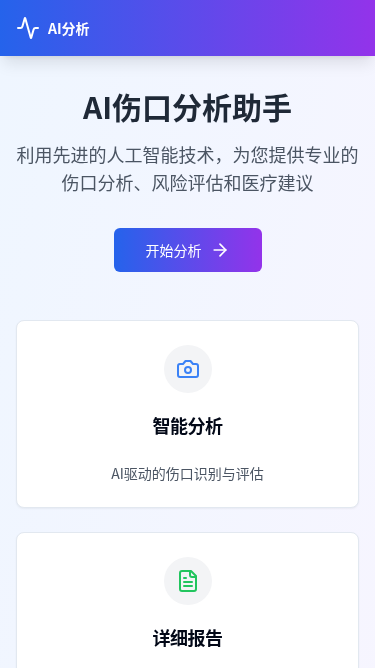 AI伤口分析H5应用
