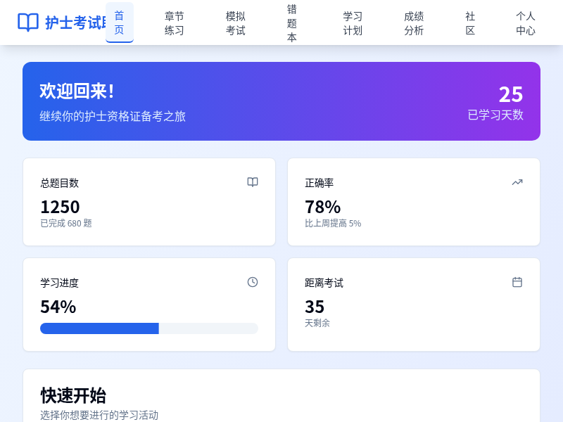 护士资格证考试助手应用程序