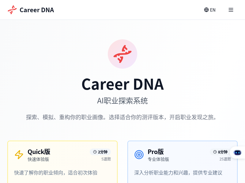 Career DNA 职业探索系统