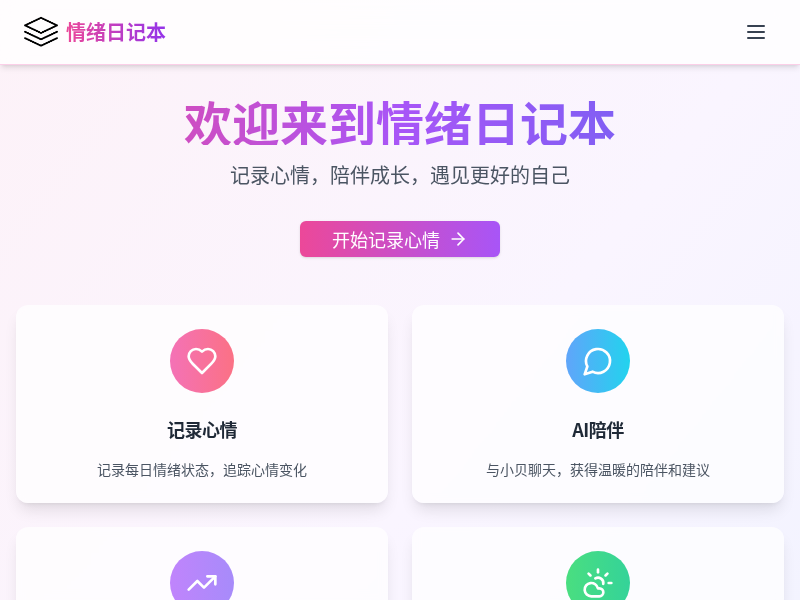 情绪日记本应用