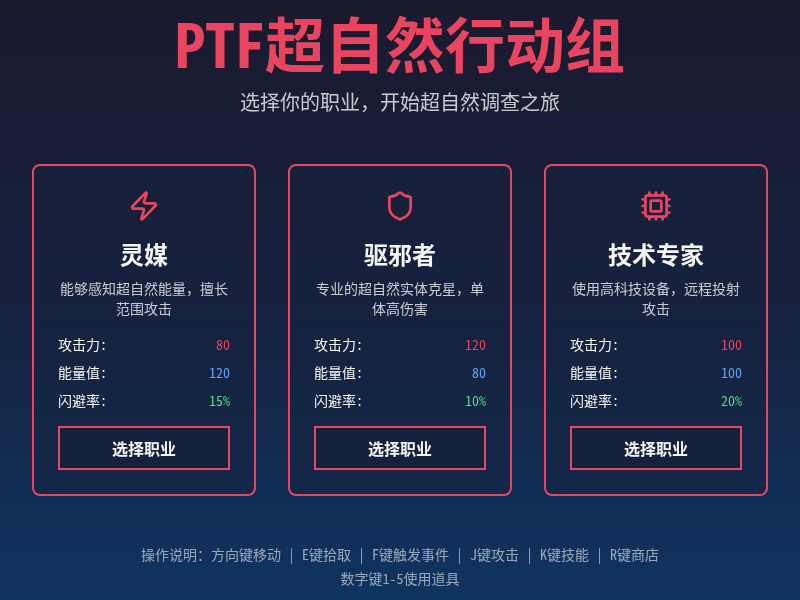 PTF超自然行动组游戏