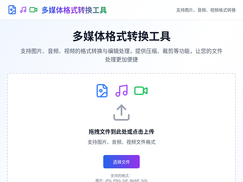 多媒体格式转换工具