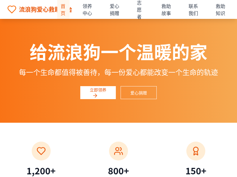 流浪狗爱心救助平台