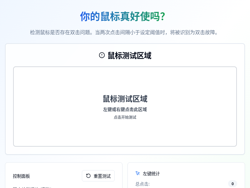 你的鼠标真好使吗？
