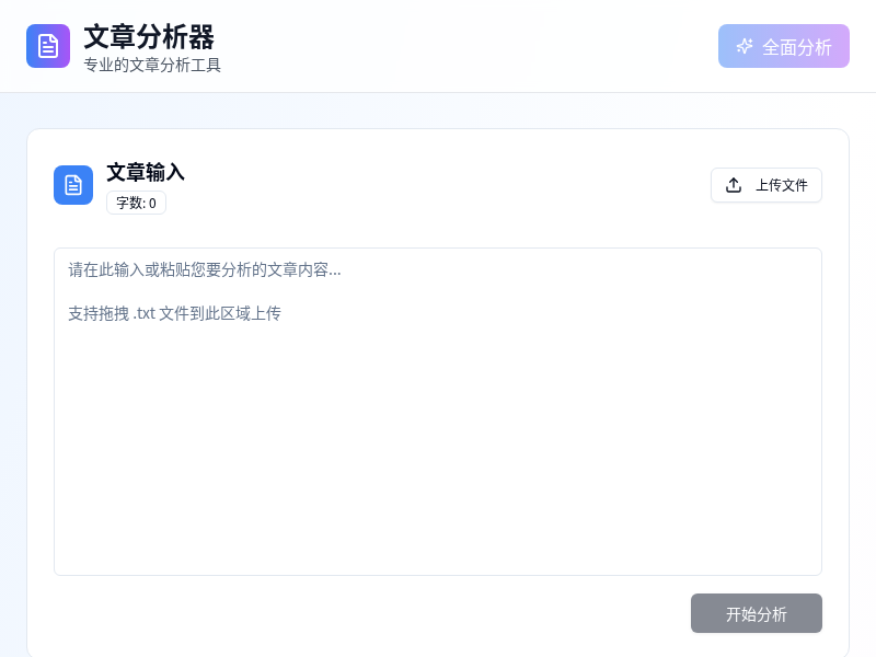 文章分析器