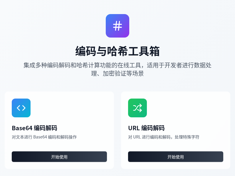 编码与哈希工具箱