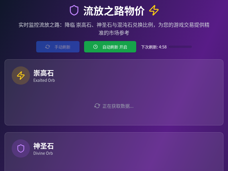 流放之路通货物价