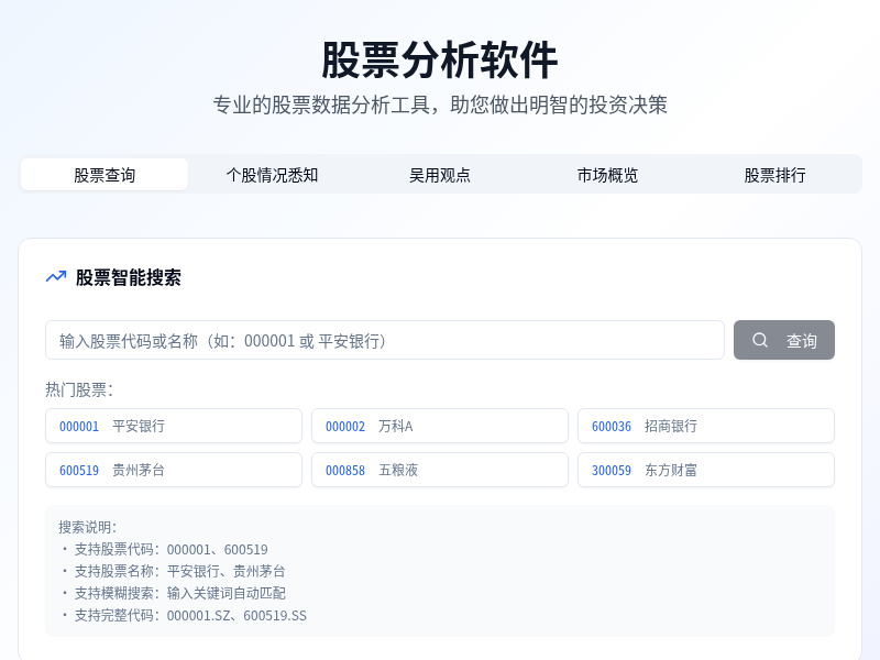 究财——个股分析助手