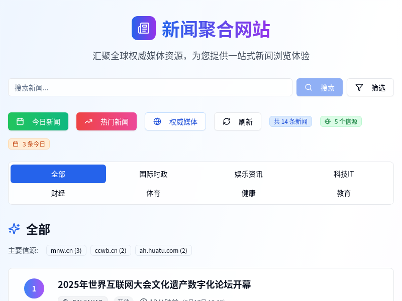 新闻聚合网站