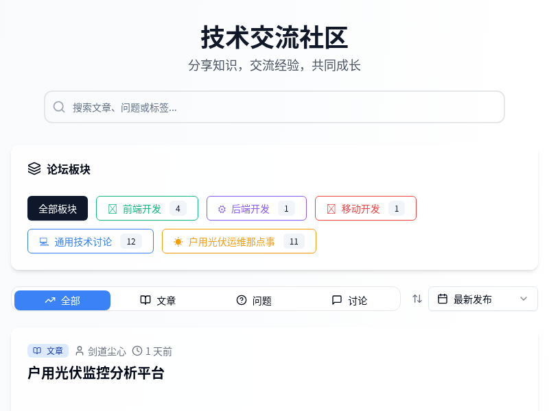 技术交流社区平台