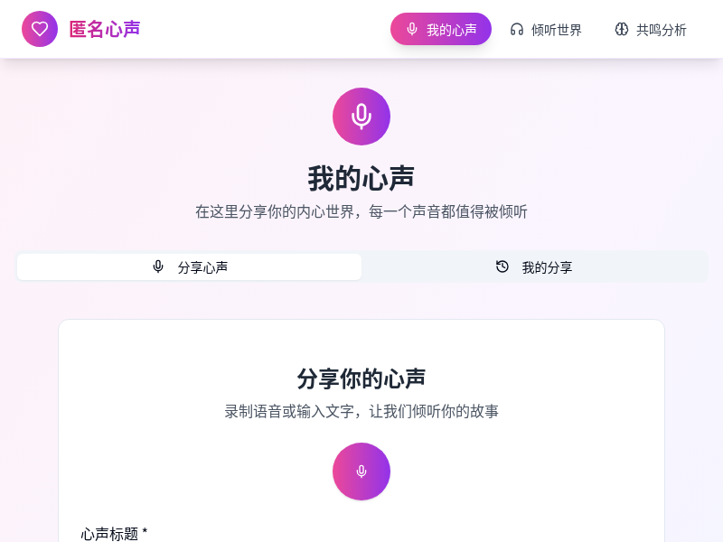 匿名心声