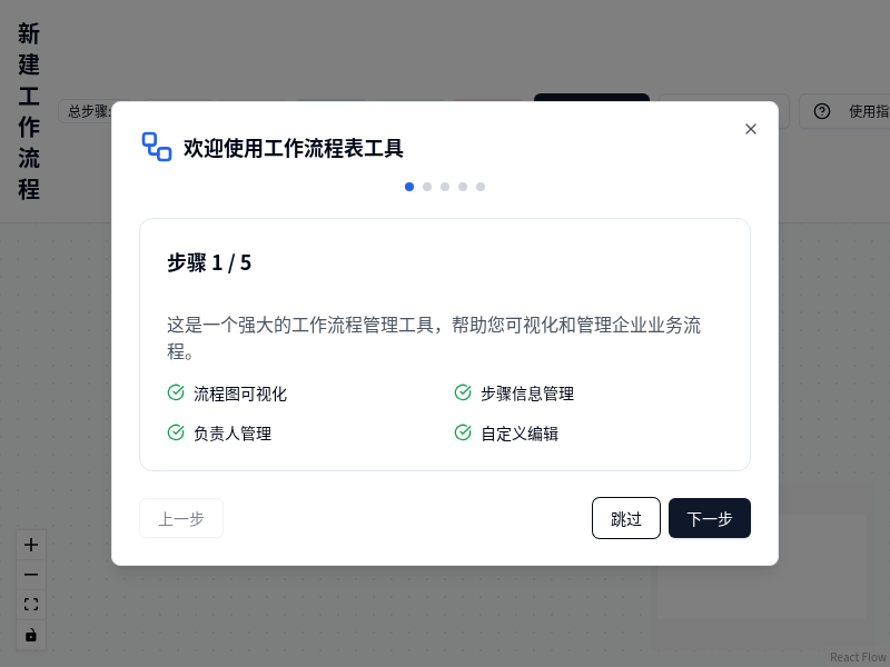 工作流程表工具