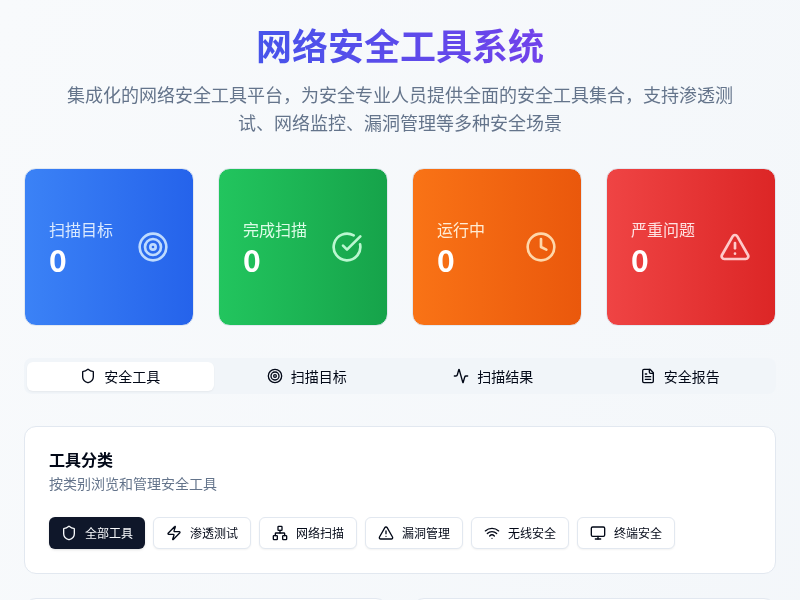 网络安全工具系统