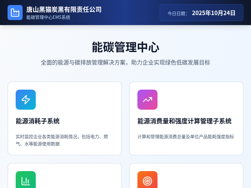 唐山市冀滦纸业有限公司能碳管理中心ECMS系统