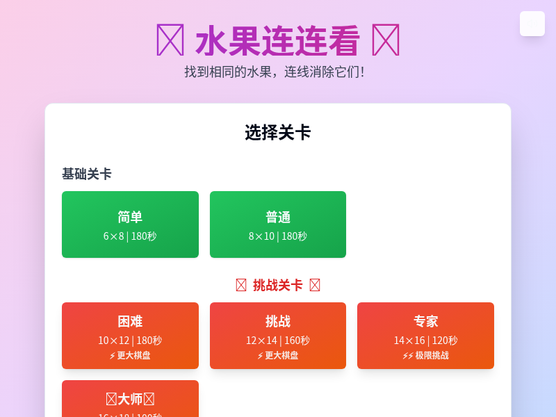 水果连连看