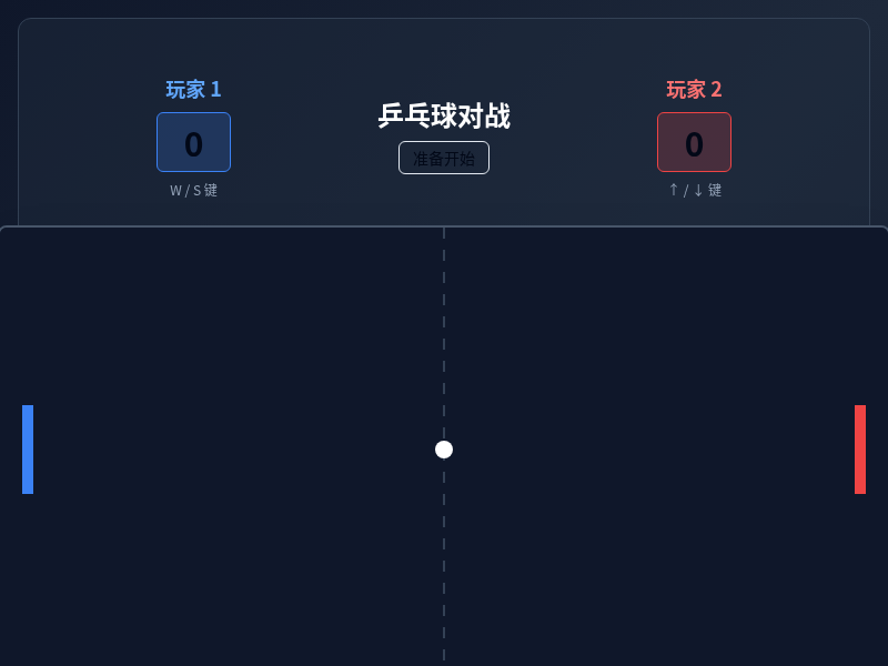 乒乓球双人对打
