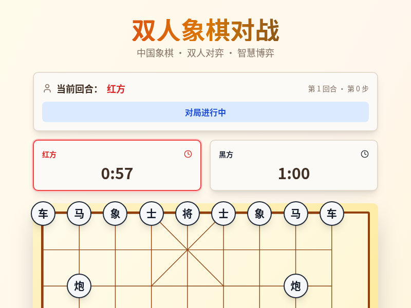 双人象棋对战