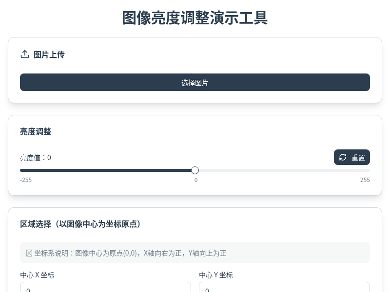 图像亮度调整演示工具